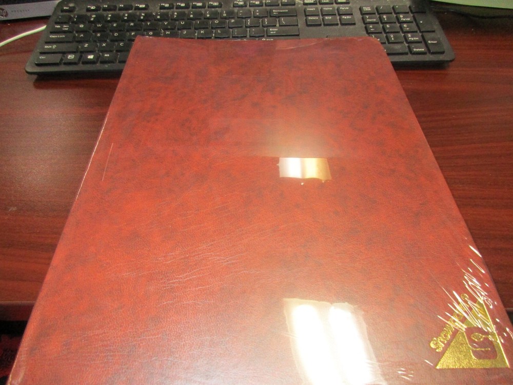 SUPERSAFE STOCK BOOK B4/32,64 WHITEPAGES BROWNCOVER NEW IN SHRINKWRAP FREE SHIP!