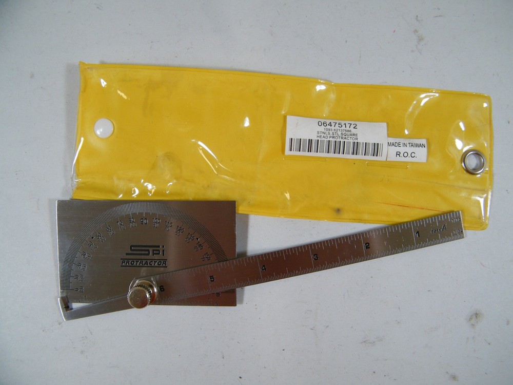 SPI PROTRACTOR STAINLESS STEEL SQUARE HEAD 06475172