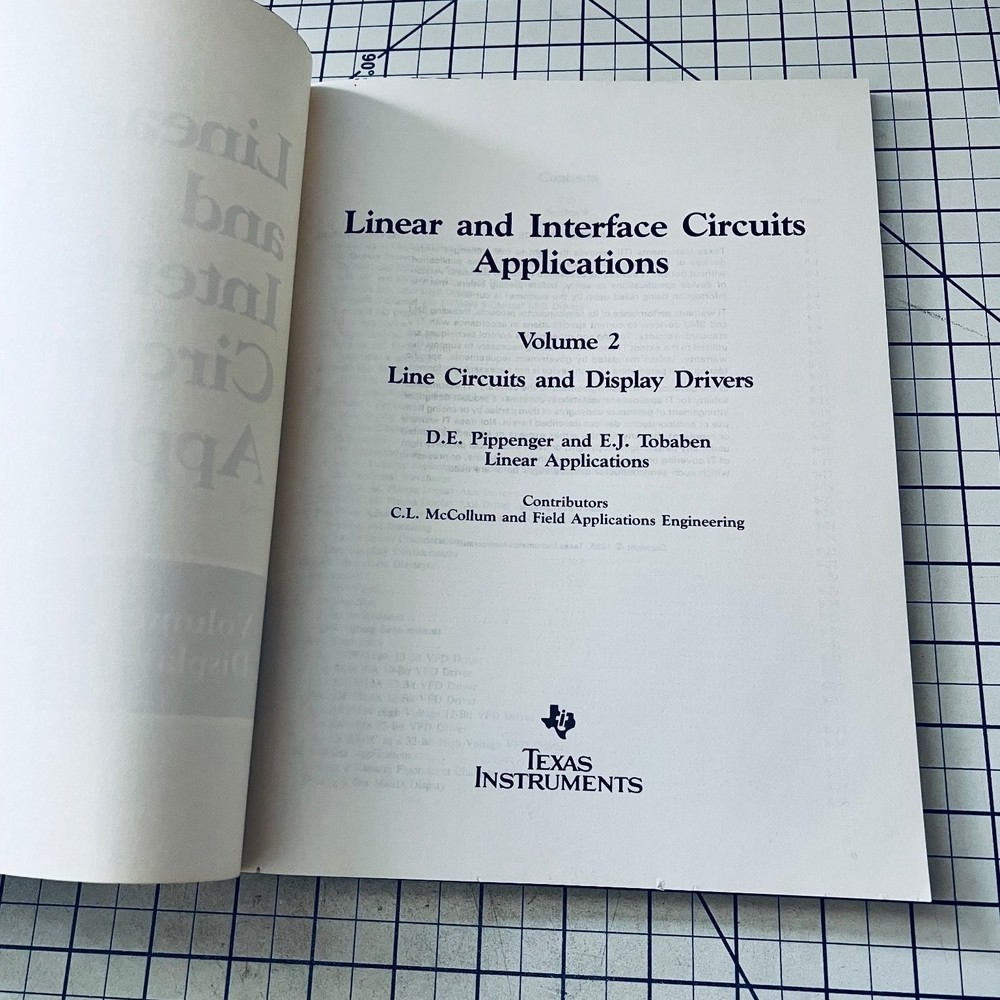 Texas Instruments Linear and Interface Circuits Applications Manual 1985 Vo; 2