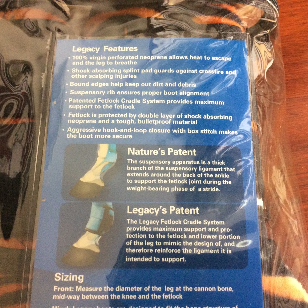 Legacy Protective Boot Classic Equine CLS100 Front Equibrand Large