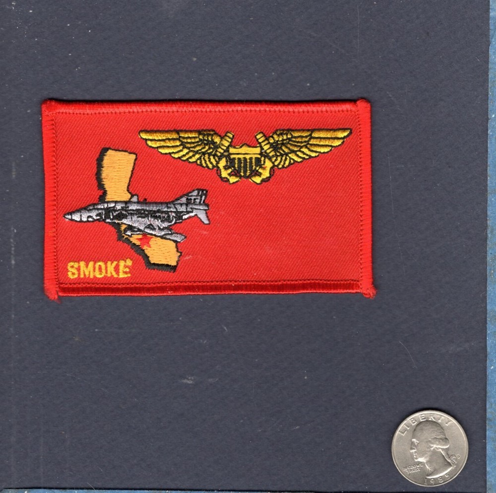 Original VMFA-134 SMOKE USMC F-4 PHANTOM NFO Squadron Name Tag Patch
