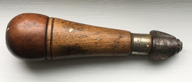 19th Century J.S. Fray & Co. Hollow Handle Tool Set with 10 Bits