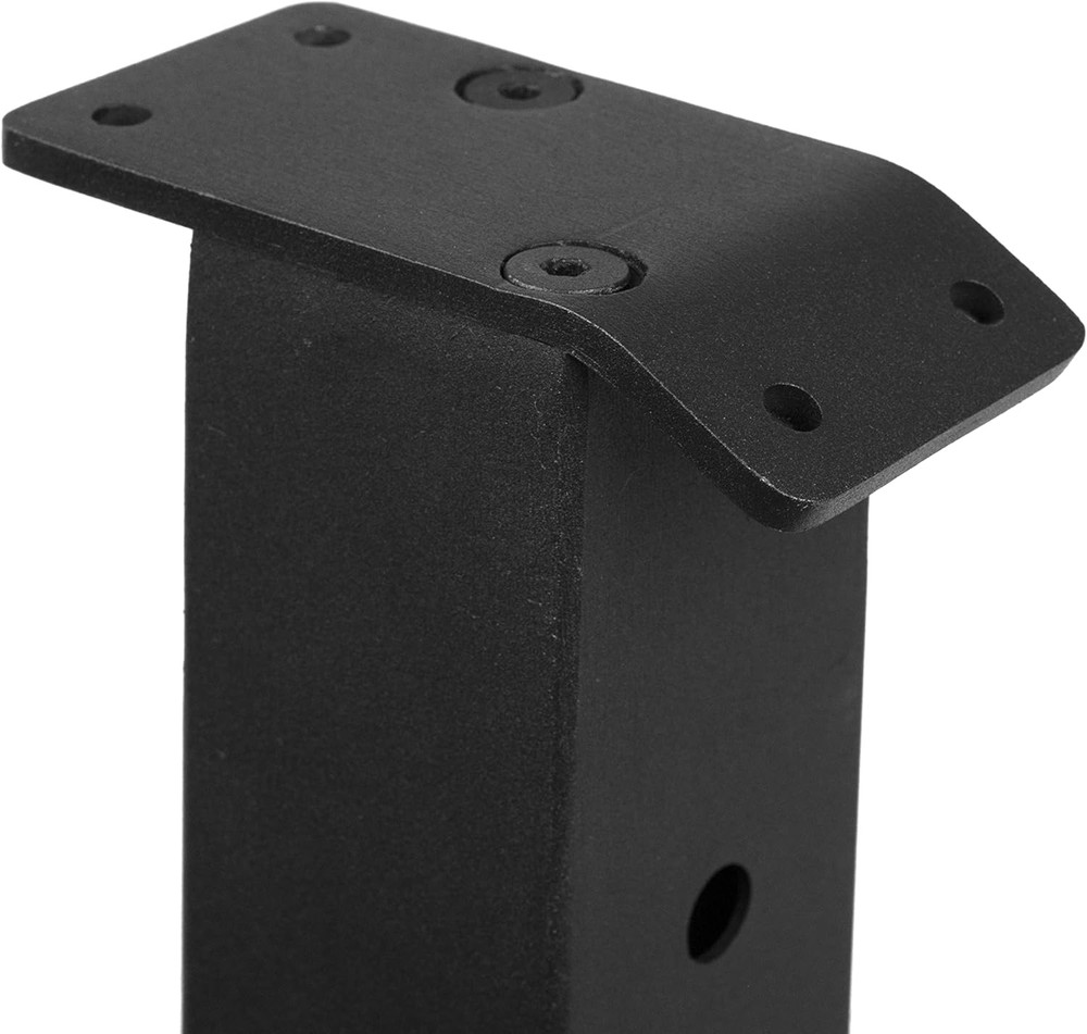 Matte Black Stainless Steel 36" Square Fence Post for Deck Cable Railing