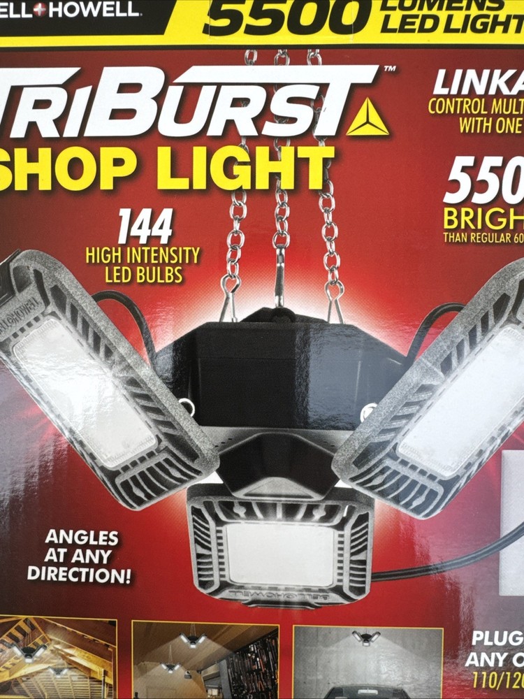 Bell + Howell TriBurst Pro 5500 Lumens Multi-Directional LED Ceiling Light