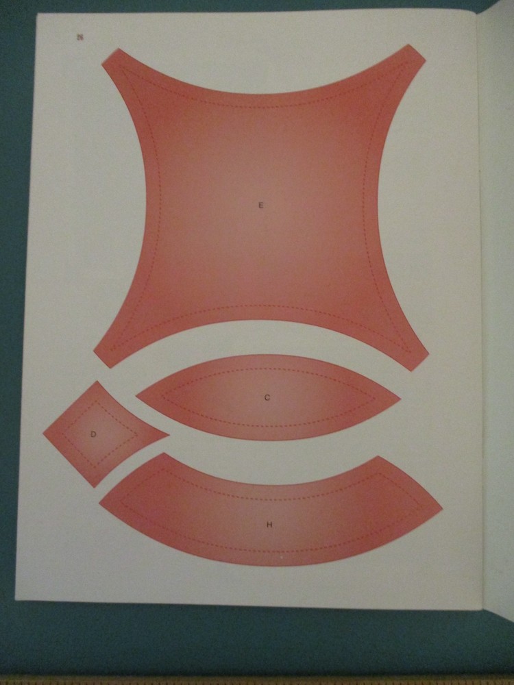 Miniature Double Wedding Ring Template Incomplete Set Includes Instructions