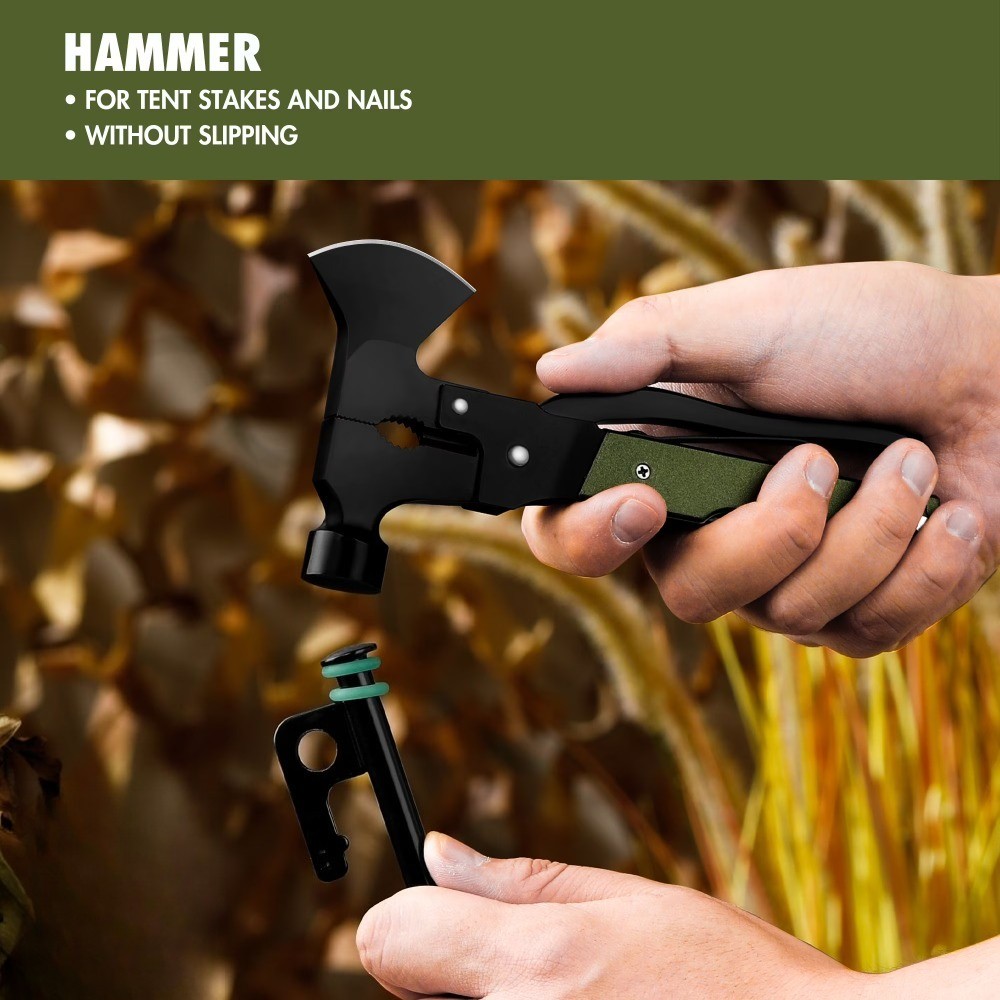 19-in-1 Survival Multitool with Aluminum Handle, 6.3"