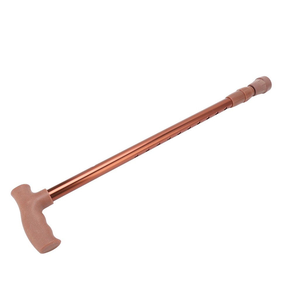Walking Cane Adjustable Ergonomic Soft Rubber Hand Grip Lightweight Mobility OMO