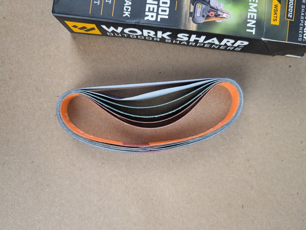 Work Sharp Knife & Tool Sharpener Coarse, Medium, Fine Grit Replacement Belt Kit