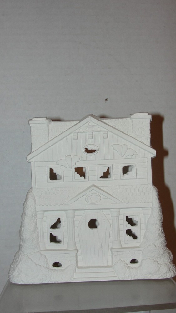 READY TO PAINT 6" CERAMIC HAUNTED MANSION