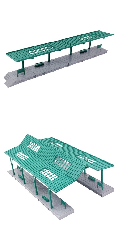 Outland Models Miniatures Classic Passenger Platform - side 1:87 HO Scale