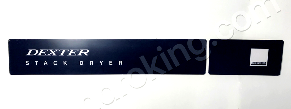 9412-084-001 FRONT UPPER DECAL FOR DL2X30 STACK DRYER
