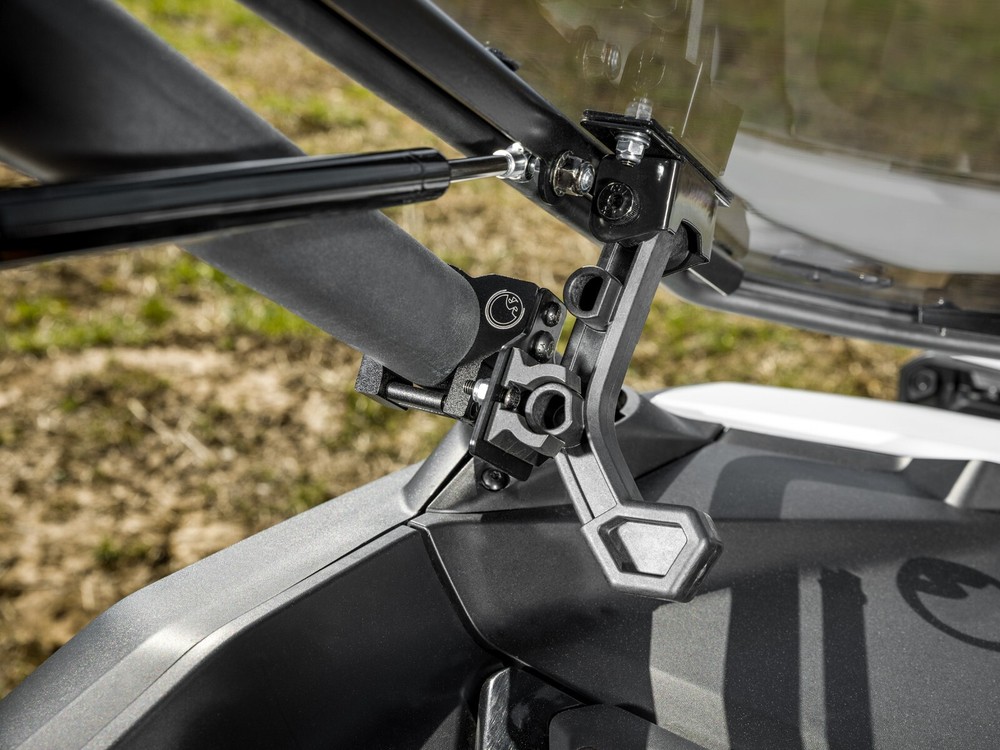 SuperATV Scratch Resistant Light Tint Flip Windshield for Can-Am Maverick R