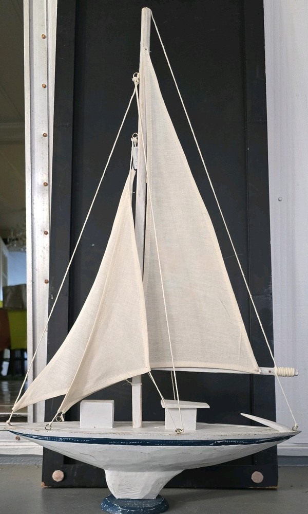Hand Crafted Wood Sailboat