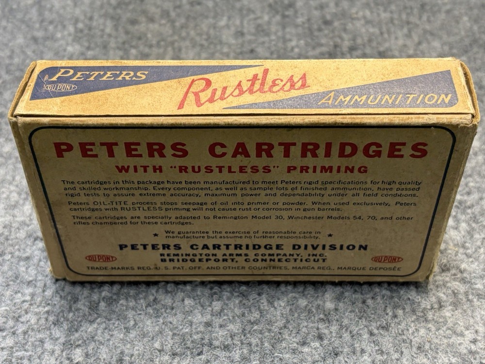 PETERS RUSTLESS 175 GRAIN SOFT POINT 7MM MAUSER (AMMO "BOX ONLY")