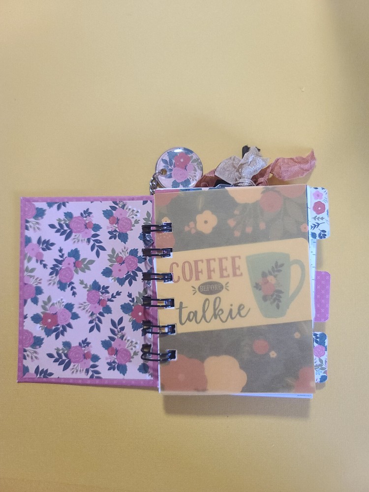 Little cinched journal notebook, handmade