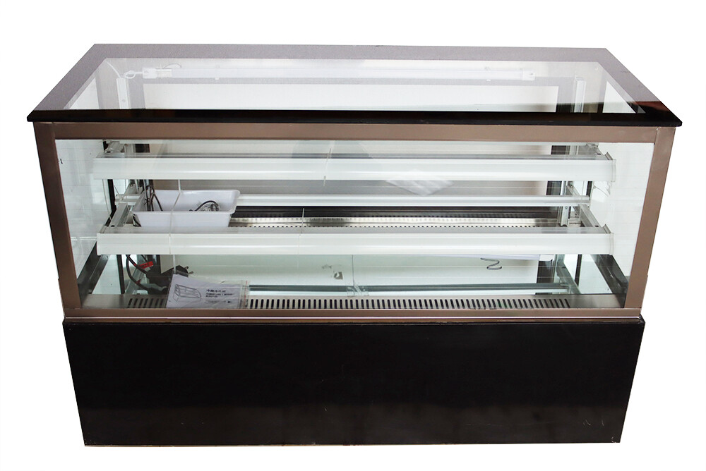 47''Countertop Refrigerators Cake Showcase Right Angle Cooling Display Case 220V
