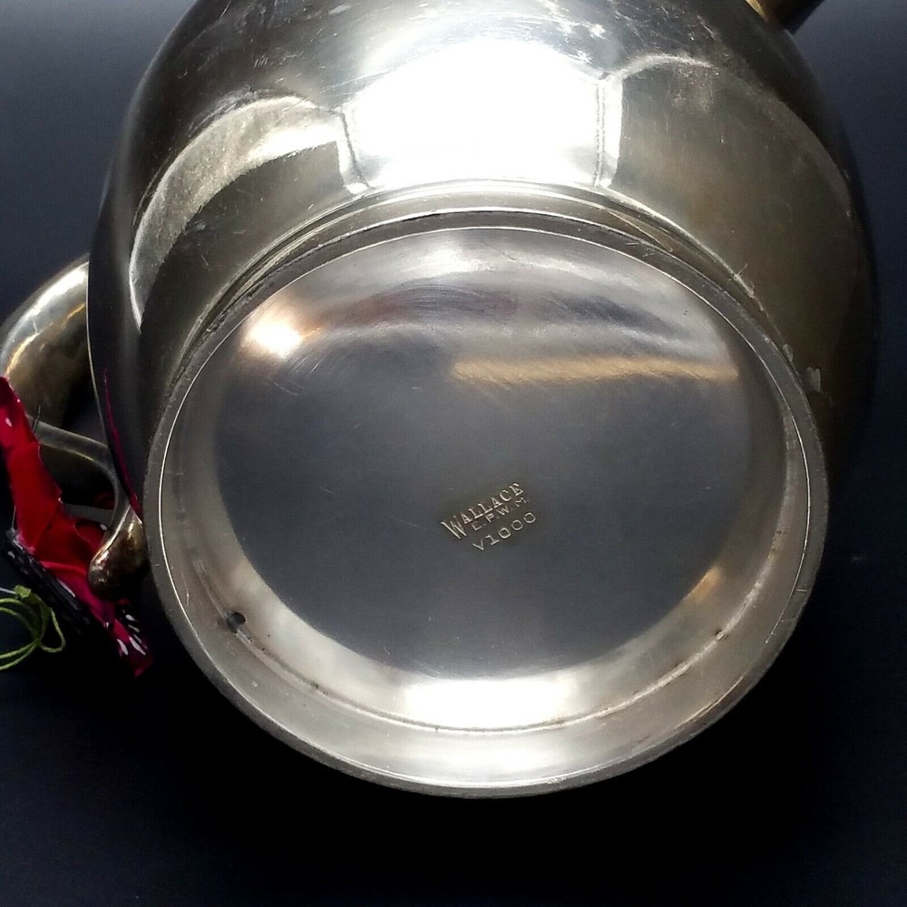 Wallace Pitcher Heavy Silver Plate vintage V1000 E.P.W.M.