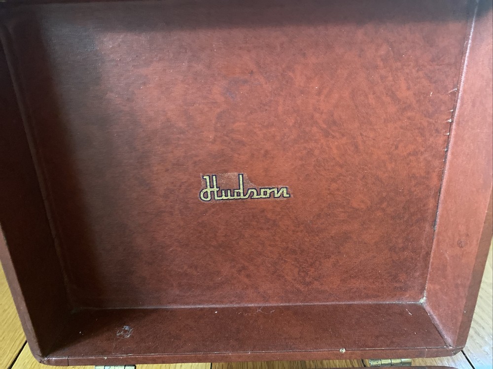Vintage Hudson wood record player box