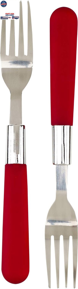 2-Count Stainless Steel Dinner Forks Standard Table Fork Set Kitchen Flatware