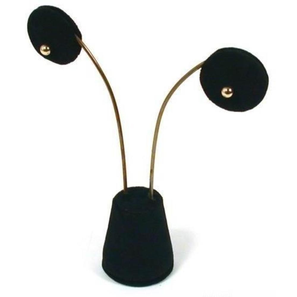 Earring Display Black Velvet Drop Showcase Countertop