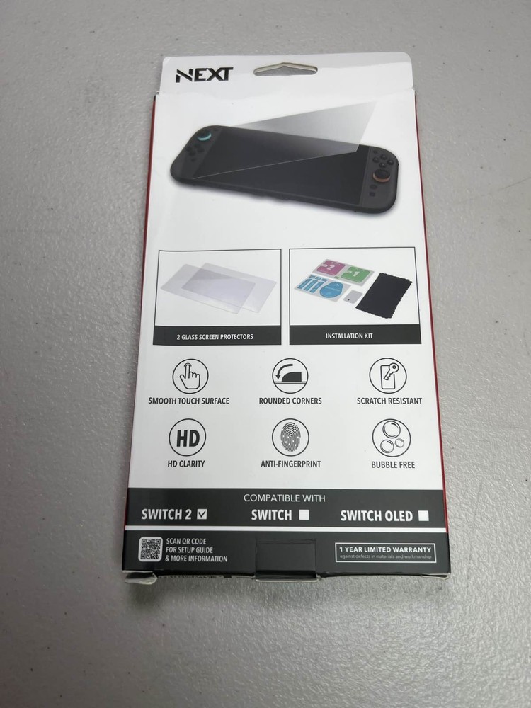 NEXT 2-Pack Glass Screen Protector for Nintendo Switch 2 (2025)
