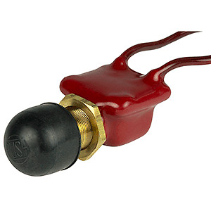 BEP 1001506 2-Position SPST PVC Coated Push Button Switch - OFF/(ON)
