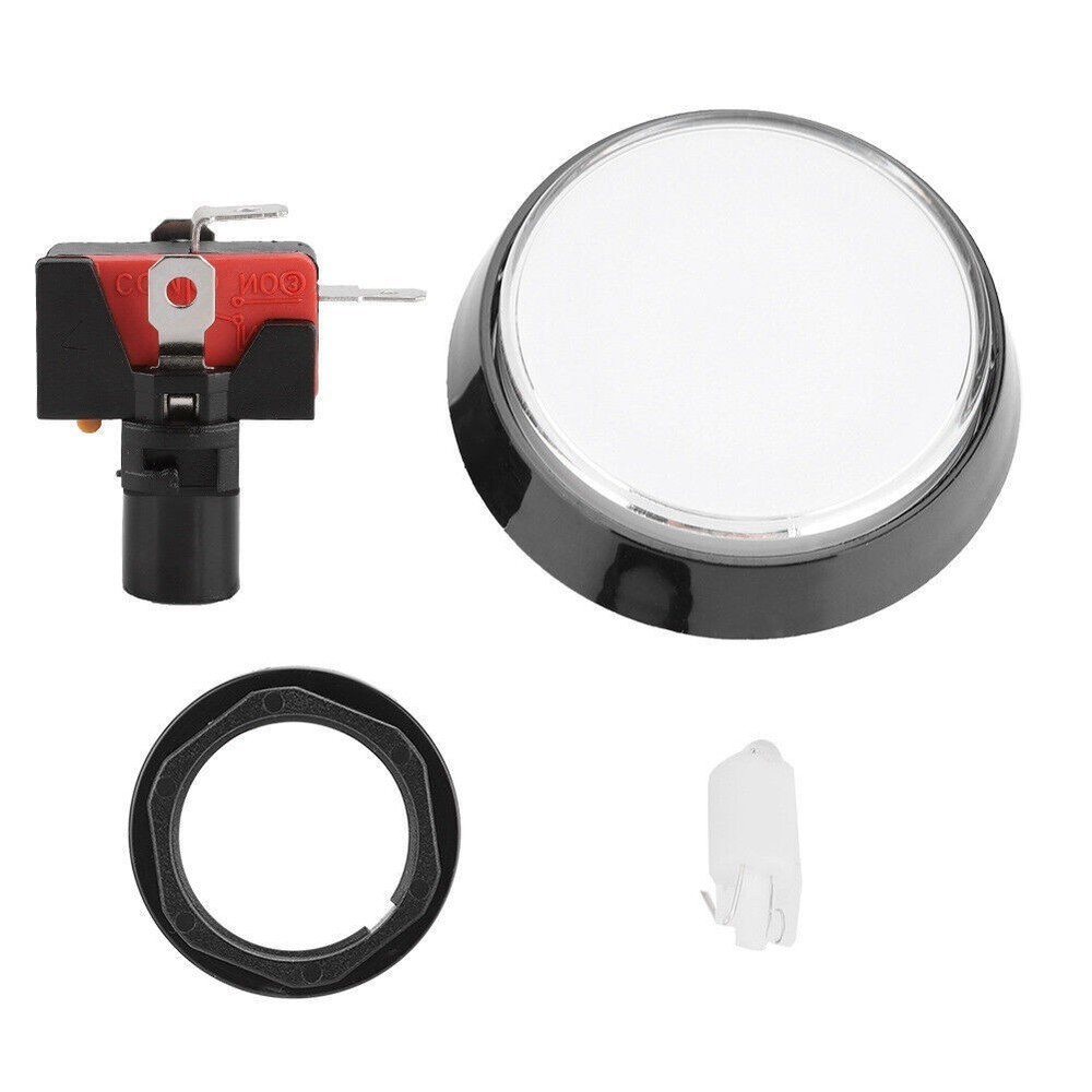60mm Large Round LED Illuminated Push Button with Microswitch for Game