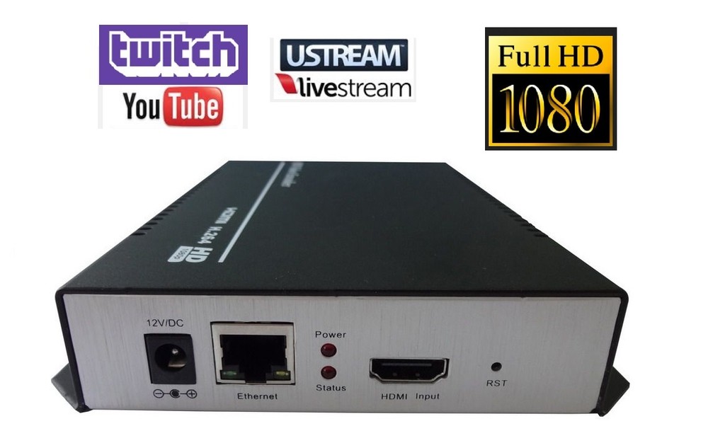 HDMI Streaming Encoder for  Youtube Twitch Facebook Live Broadcast IP Video