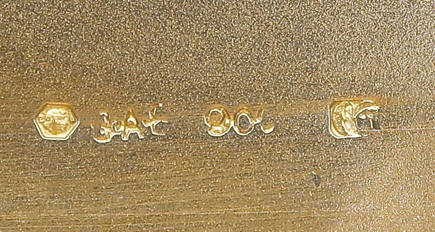 Austrian Solid Silver Etrog Sugar Spice Box