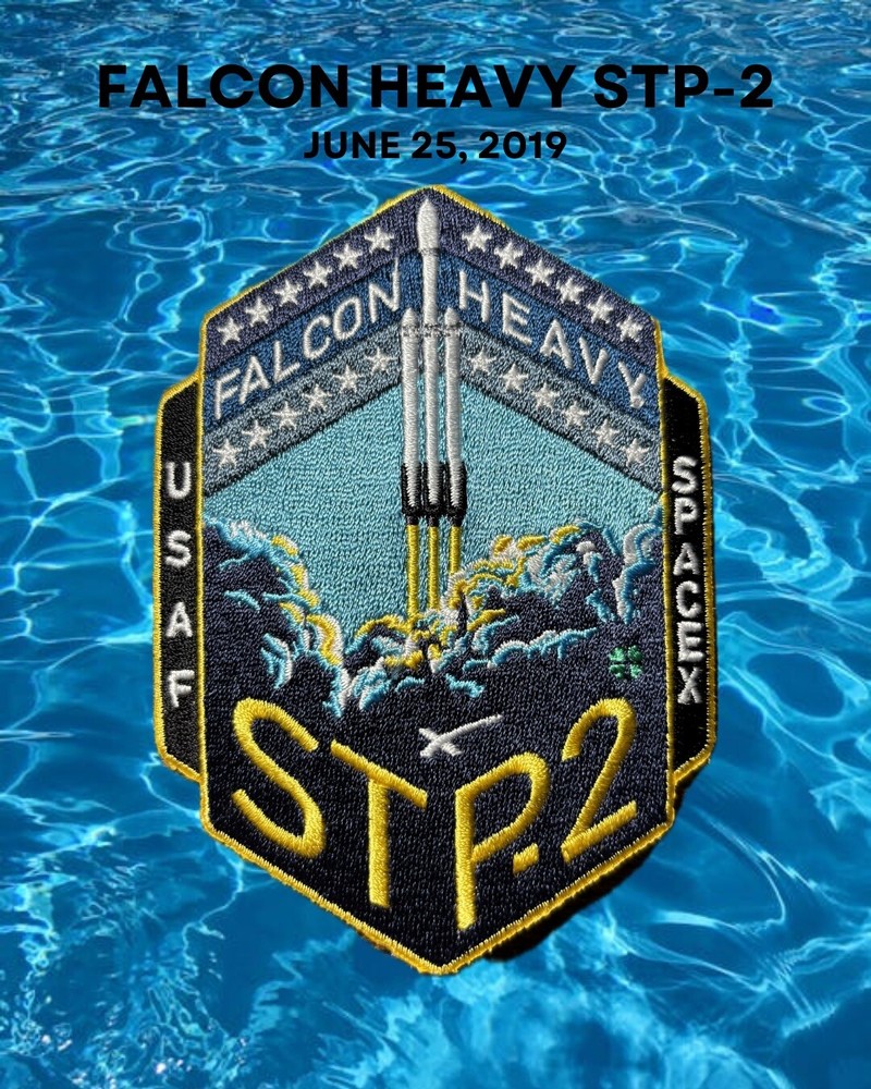 FALCON HEAVY STP-2 SPACEX PATCH