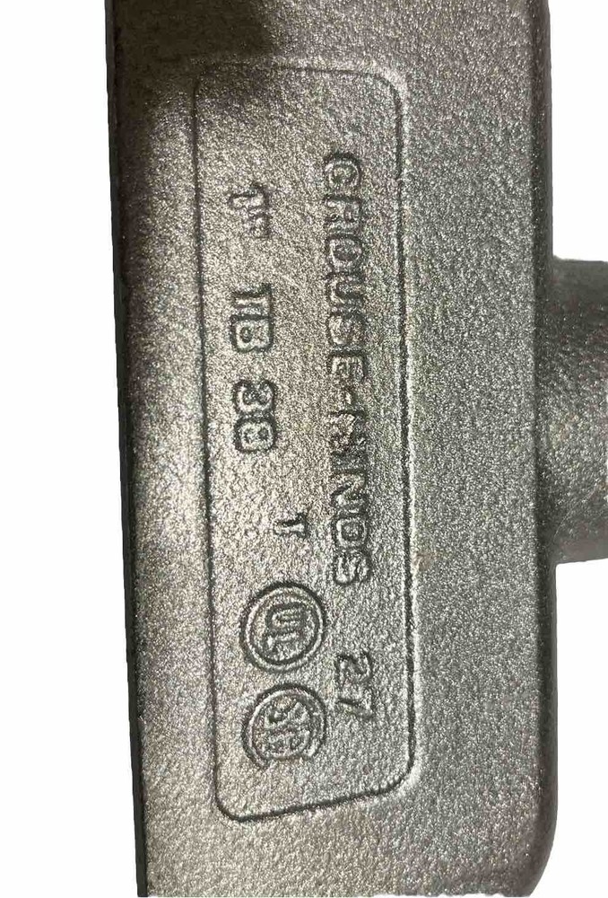 Crouse-Hinds 1” TB . TB38 Conduit Fitting