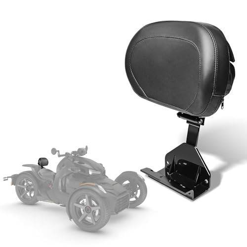 Motofunder Driver Backrest Adjustable Lumbar Support Rider Backrest Mount Kit