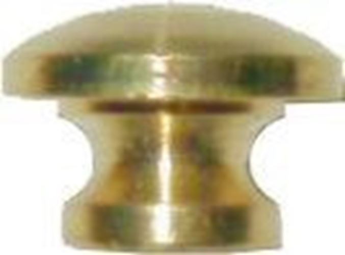 7/16" Turned Knob Brass