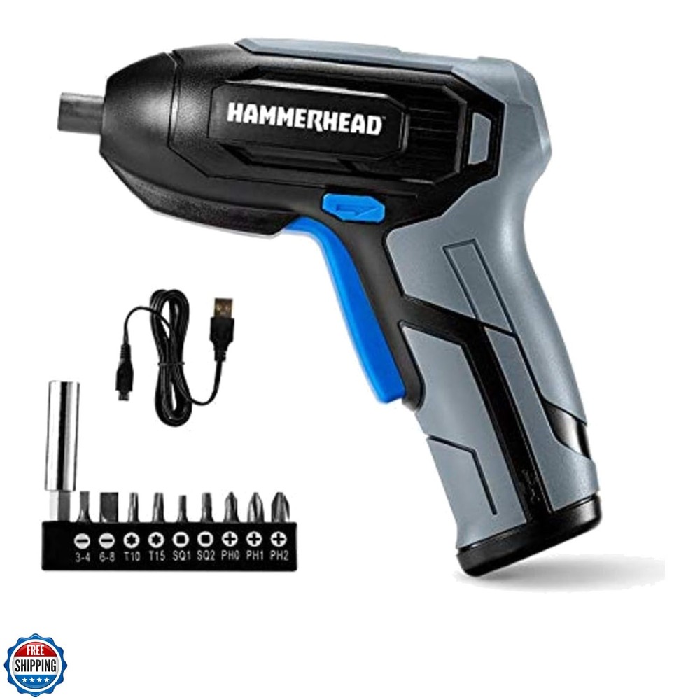 Rechargeable 4V Cordless Screwdriver with 9pcs Bit – HCSD040