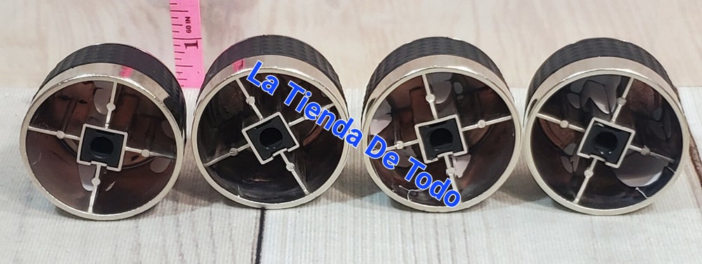 4 PIECE GAS GRILL COOKER STOVE REPLACEMENT KNOBS D STYLE STEM VALVE READ