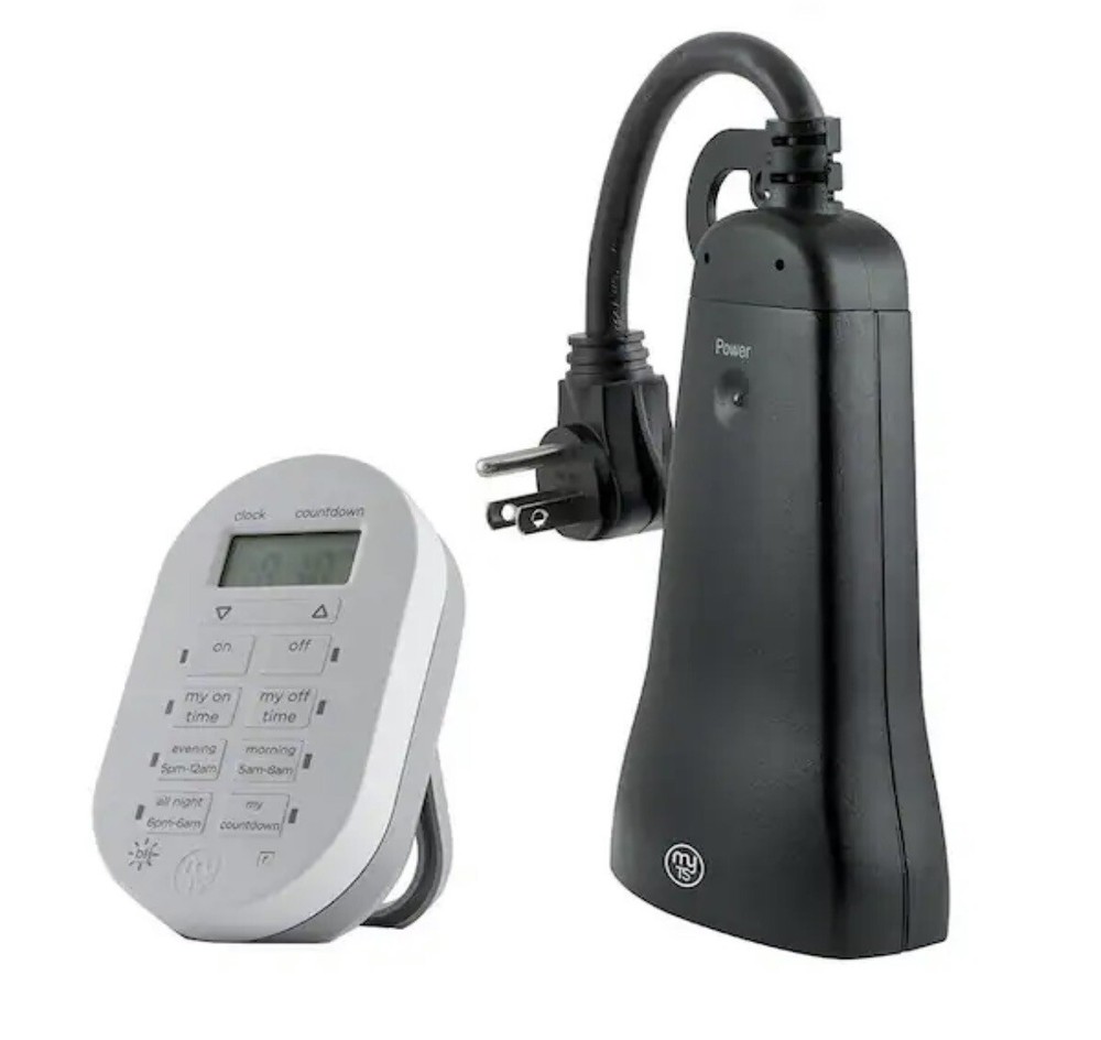 myTouchSmart Simple Set Indoor/Outdoor 2-Outlet Wireless Timer System