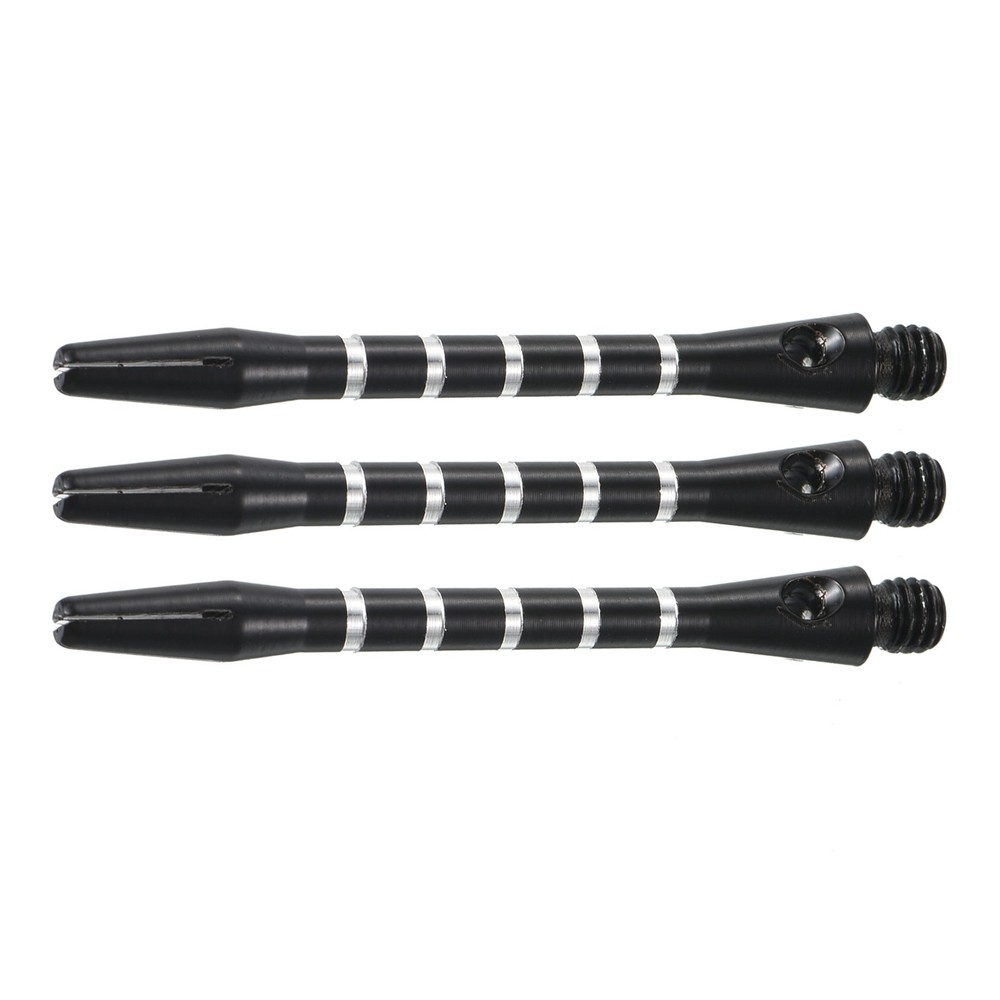 3Pc Darts Shaft,Aluminum Medium 2BA Thread Darts Stem Replacement Black,48mm