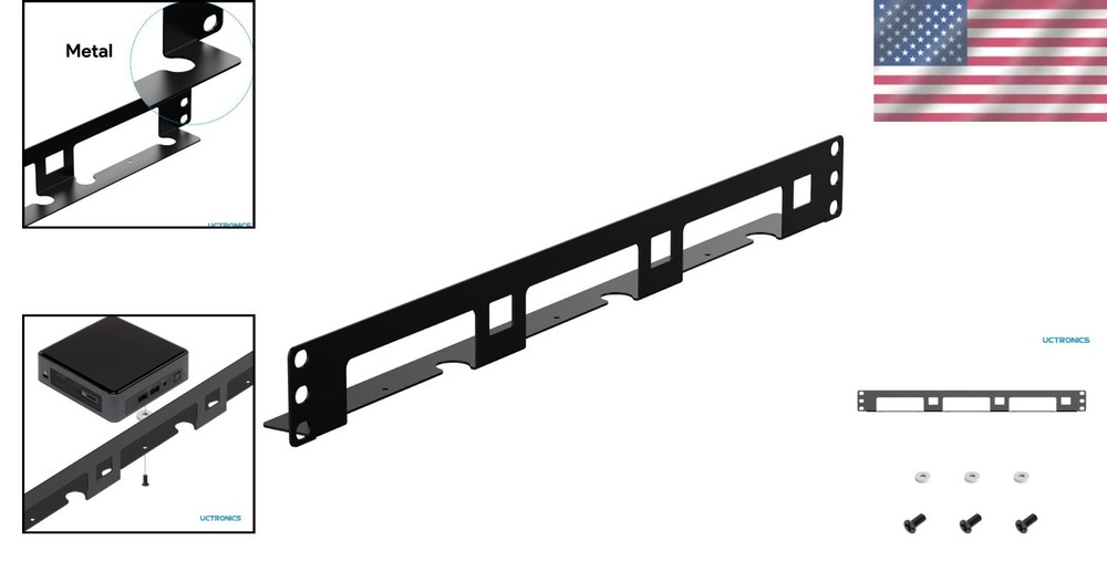 Compact 1U Rackmount for Intel NUC Models – Easy Installation & Organization