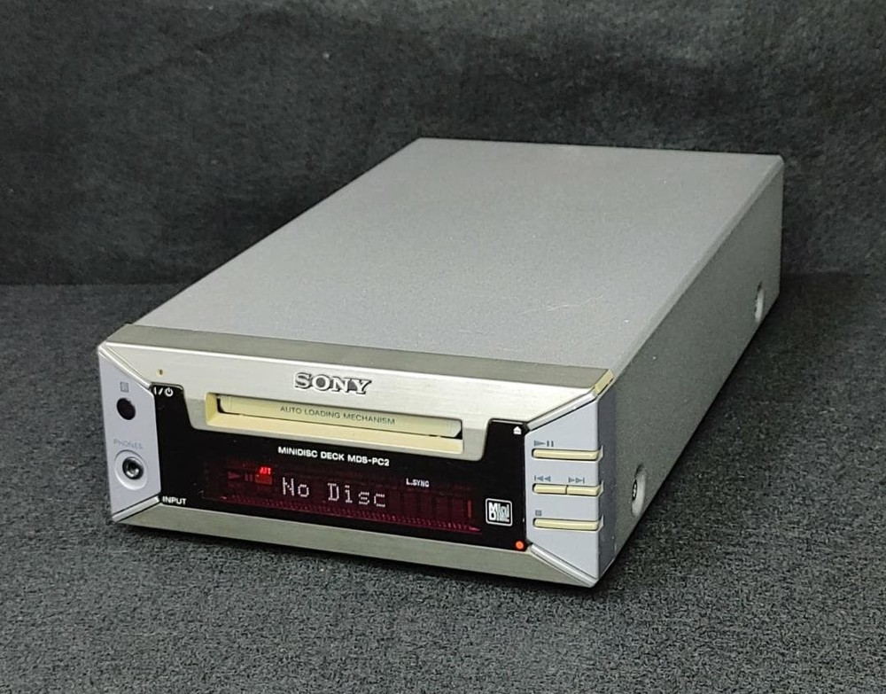 Junk Not Working Sony MiniDisc Deck MDS-PC2 MD Recorder Player Used