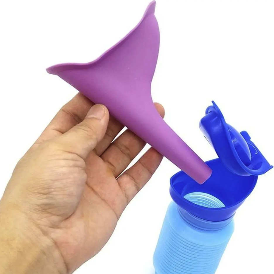 1set Portable Car Urinal Bottle Travel Camping Emergency Toilet - NEW