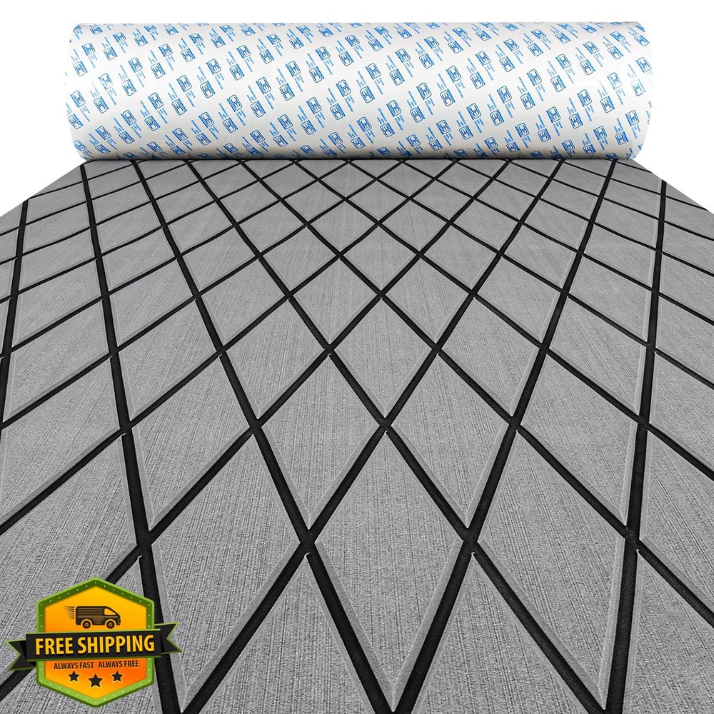 OCEANBROAD Diamond Pattern Boat Flooring Self-Adhesive EVA Foam