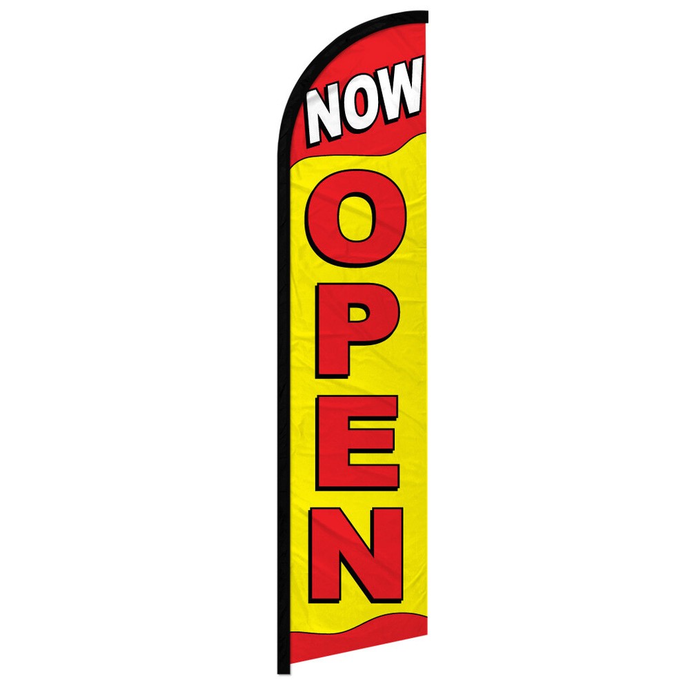 Now Open Windless Swooper Flag Open Now YW/RD