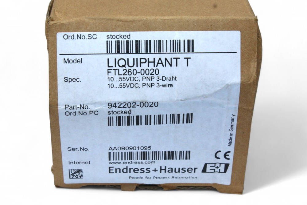 ENDRESS+HAUSER FTL260-0020 POINT LEVEL SWITCH