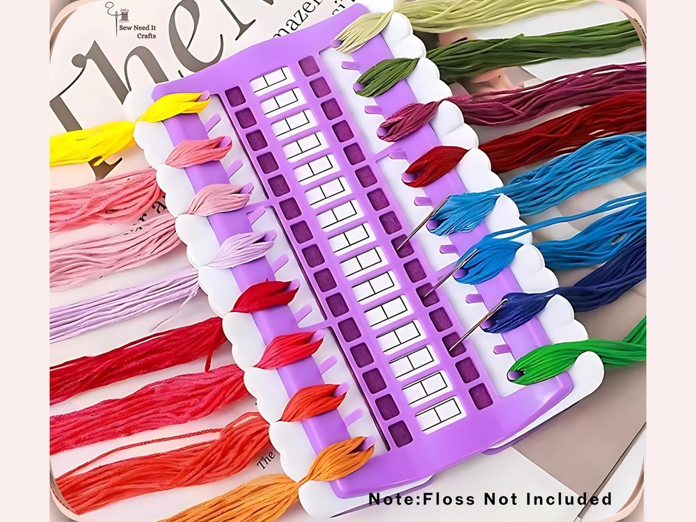 Embroidery Thread Organizer 30/50 Slots with Replaceable Number Cards