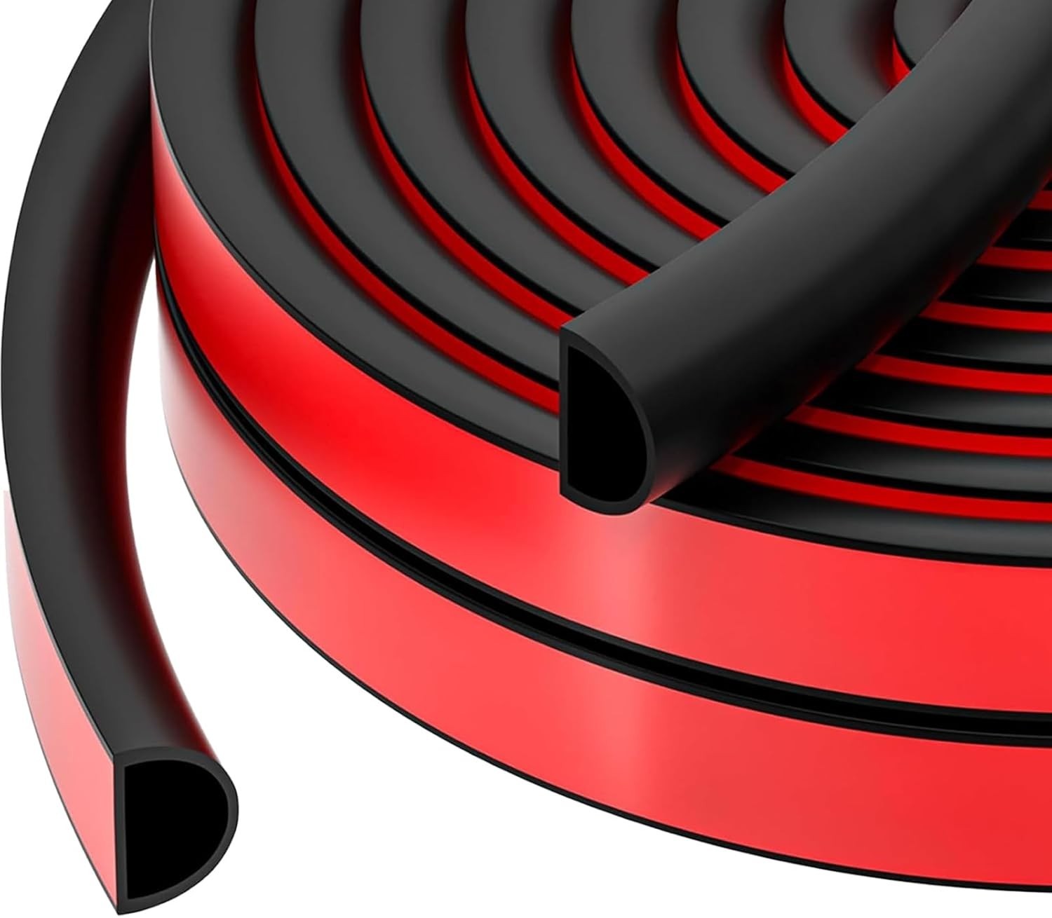 20Ft Weather Stripping 3/8"W X 1/4"T Universal Car Door Seal Strip Automotive...