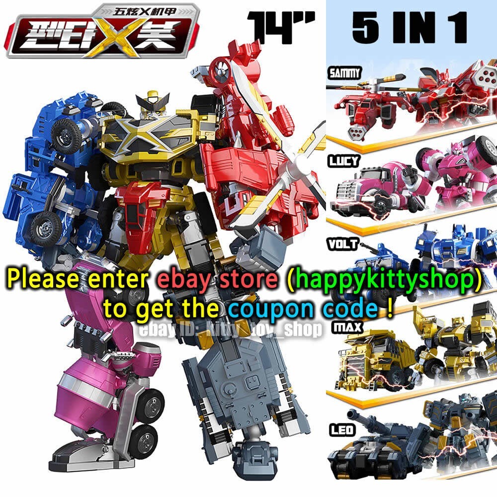 Kids Toy Miniforce Penta X Ranger Robot Bot PENTATRON 5 in 1 Combiner Figures