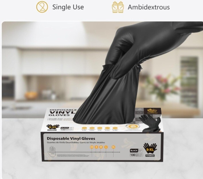 guantes para preparar alimentos