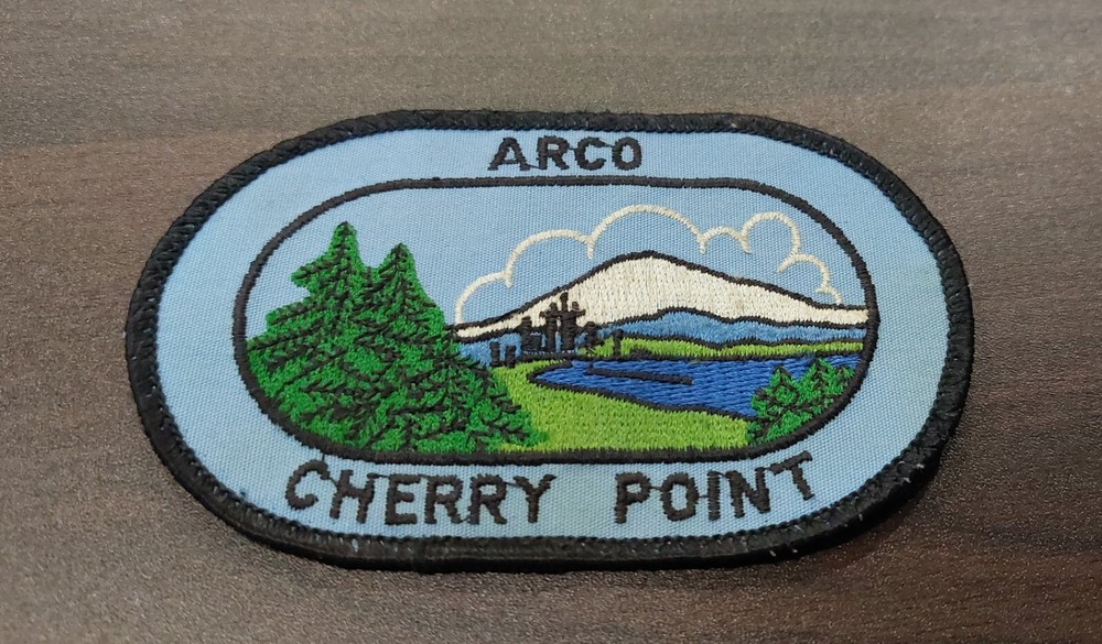 ARCO CHERRY POINT REFINERY in Washington State 4"×3" sew on patch