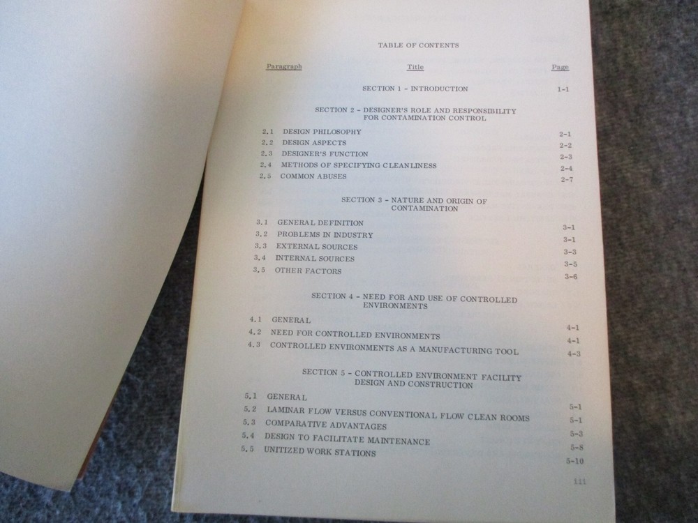 NASA APOLLO PROGRAM HANDBOOK CONTAMINATION CONTROL - 1966 MANNED SPACE FLIGHT