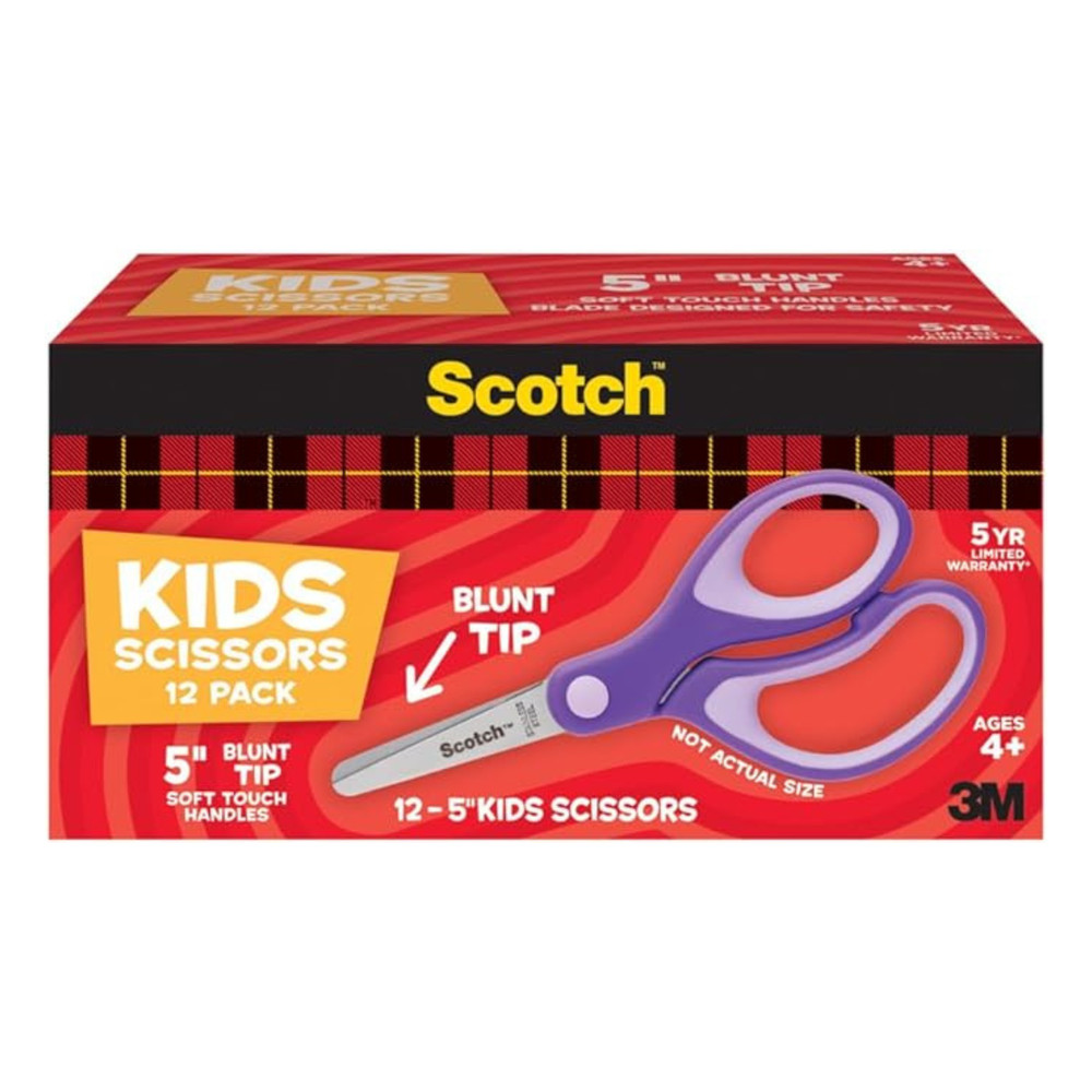 Scotch Kid Scissors [Blunt Tip]: 12-pack (Purple)
